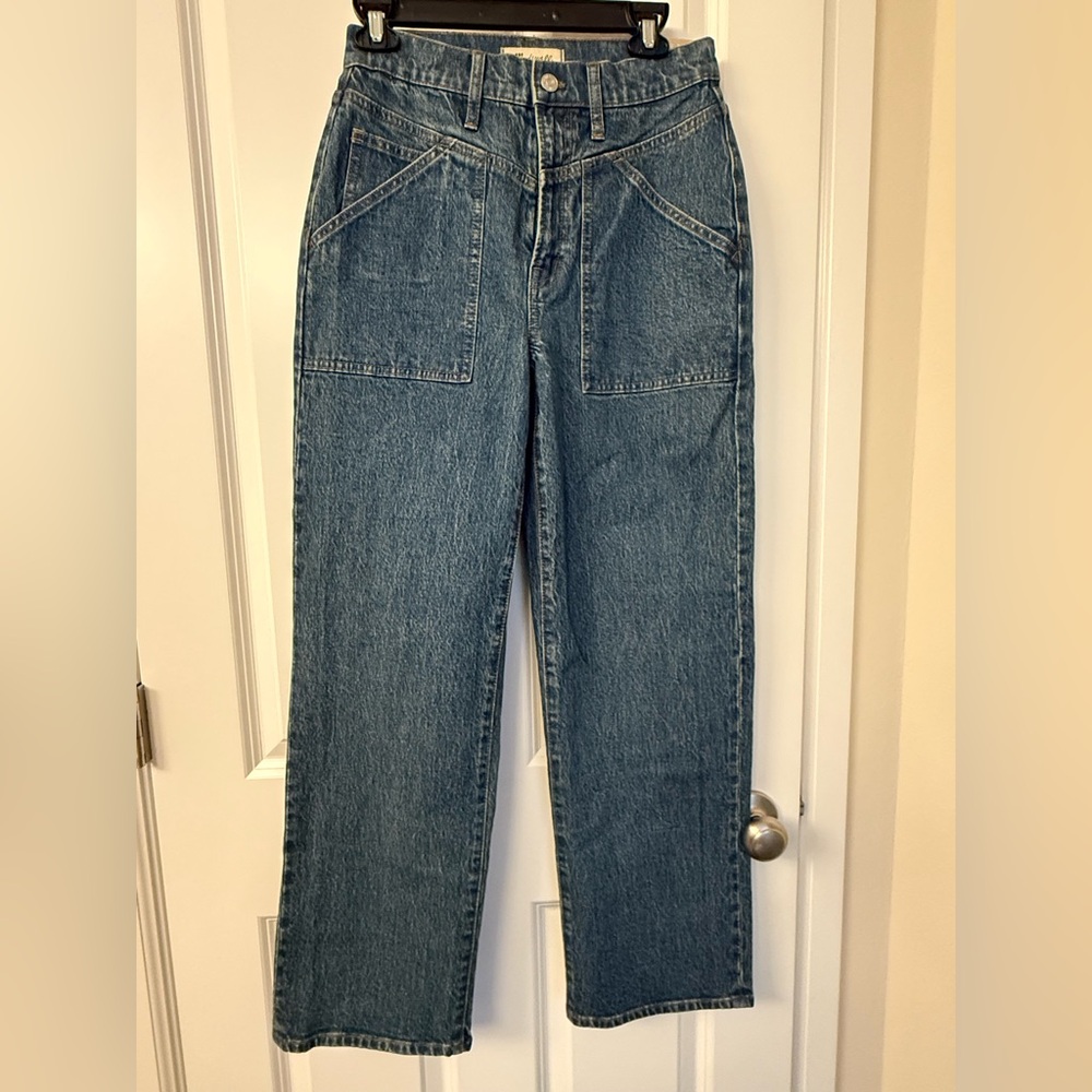Madewell Women's Straight Leg Blue Jeans